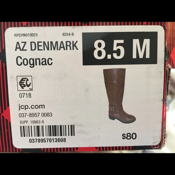 Memory foam Cognac tall boots - Picture 6 of 6